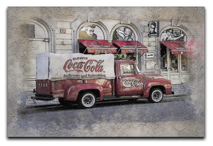 Coca Cola Van Painting Canvas Print or Poster  - Canvas Art Rocks - 1
