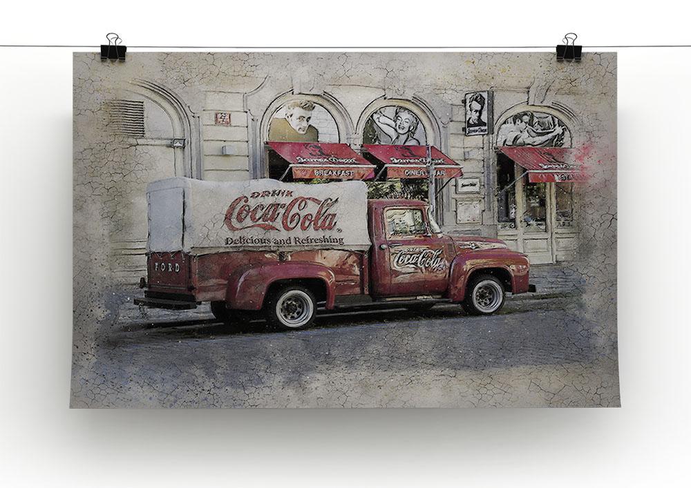 Coca Cola Van Painting Canvas Print or Poster - Canvas Art Rocks - 2