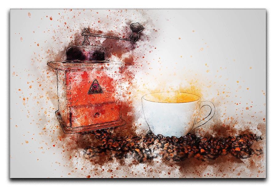 Coffee Painting Canvas Print or Poster  - Canvas Art Rocks - 1