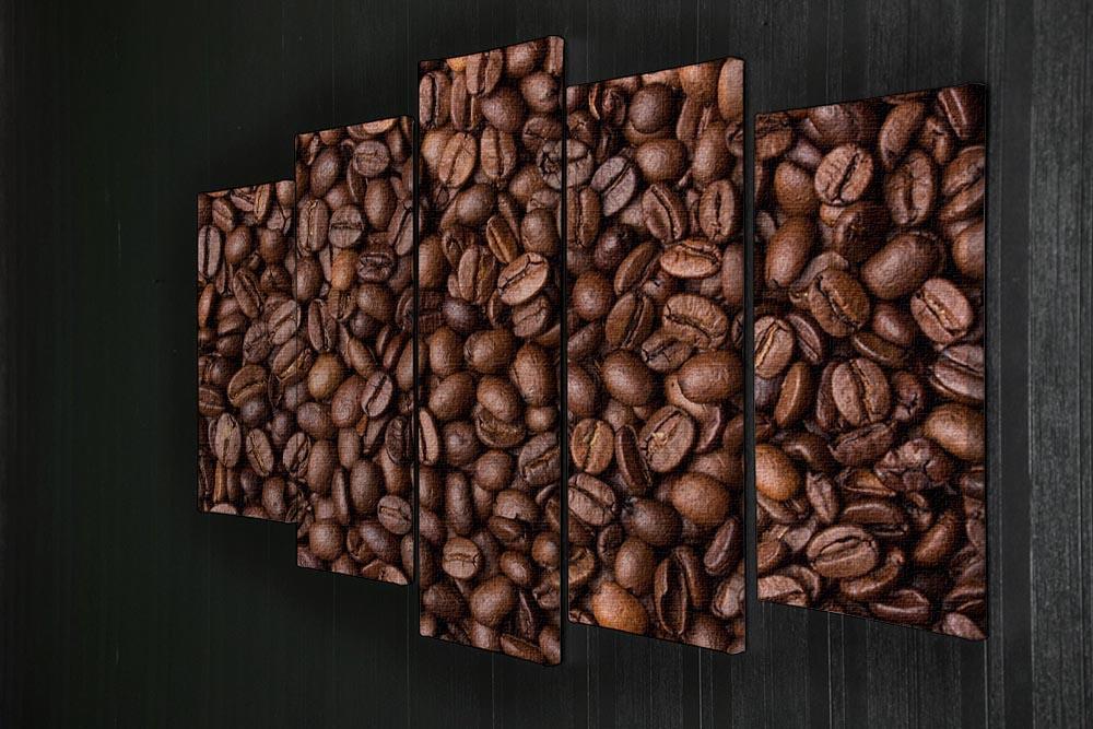 Coffee grains 5 Split Panel Canvas  - Canvas Art Rocks - 2