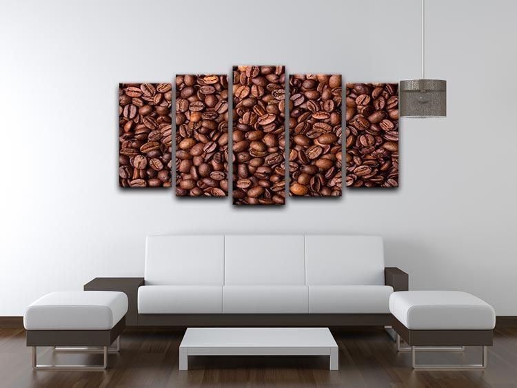 Coffee grains 5 Split Panel Canvas  - Canvas Art Rocks - 3