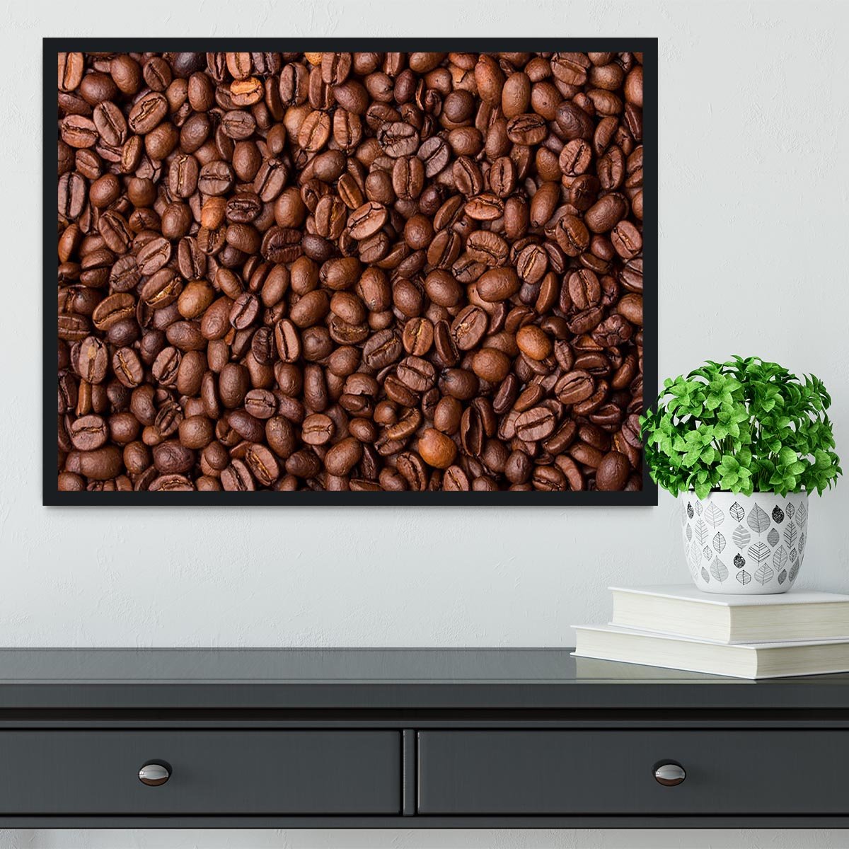 Coffee grains Framed Print - Canvas Art Rocks - 2