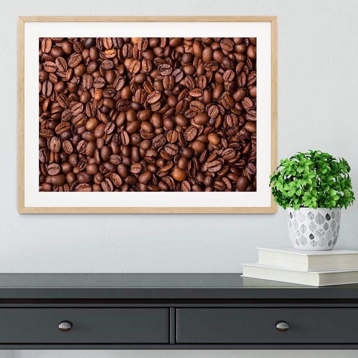 Coffee grains Framed Print - Canvas Art Rocks - 3