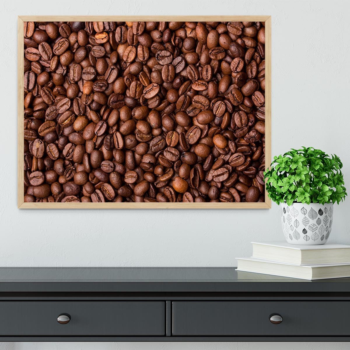 Coffee grains Framed Print - Canvas Art Rocks - 4
