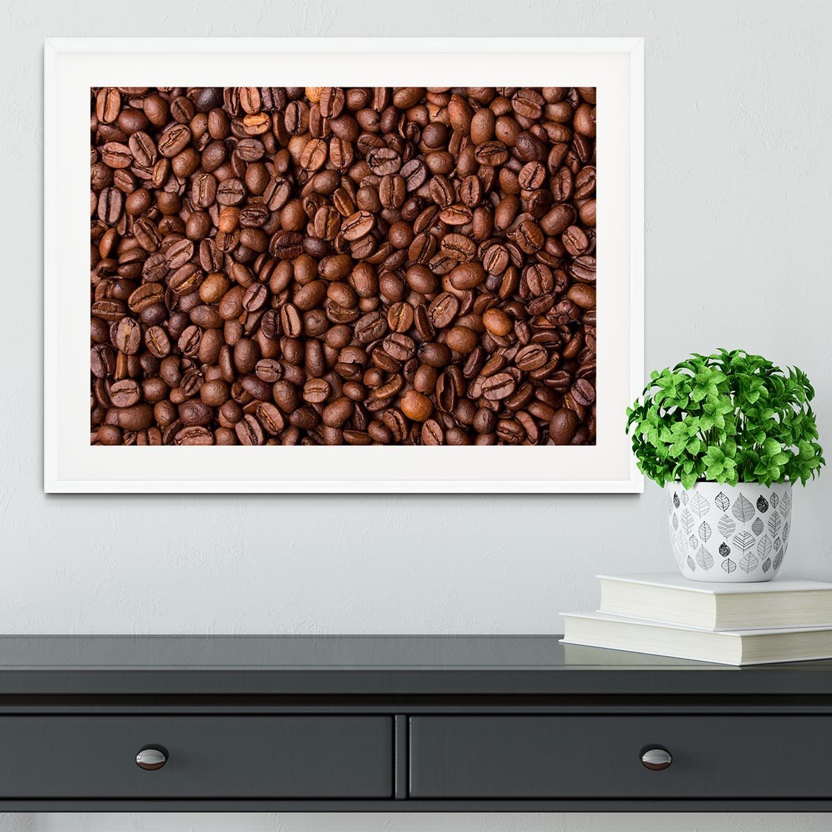 Coffee grains Framed Print - Canvas Art Rocks - 5