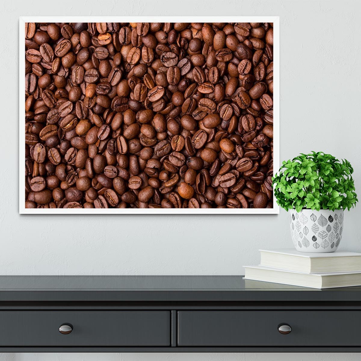 Coffee grains Framed Print - Canvas Art Rocks -6