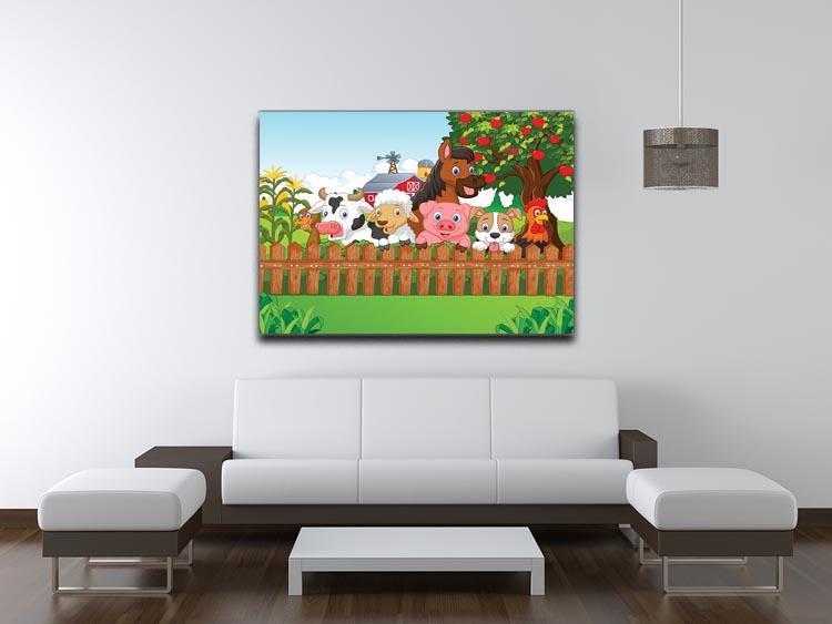 Collection farm animals Canvas Print or Poster - Canvas Art Rocks - 4