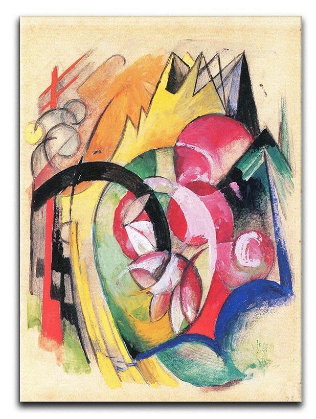 Colored flowers by Franz Marc Canvas Print or Poster  - Canvas Art Rocks - 1