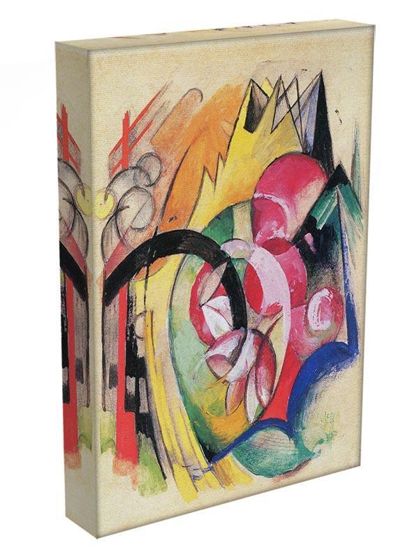 Colored flowers by Franz Marc Canvas Print or Poster - Canvas Art Rocks - 3