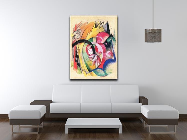 Colored flowers by Franz Marc Canvas Print or Poster - Canvas Art Rocks - 4