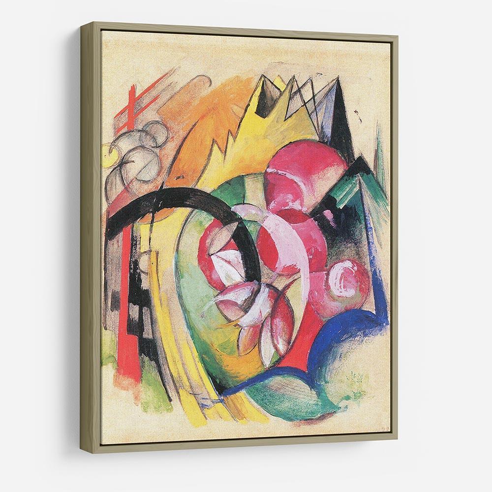 Colored flowers by Franz Marc HD Metal Print