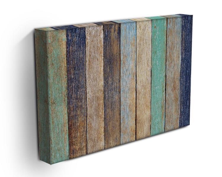 Colorful Wooden Plank Canvas Print or Poster - Canvas Art Rocks - 3