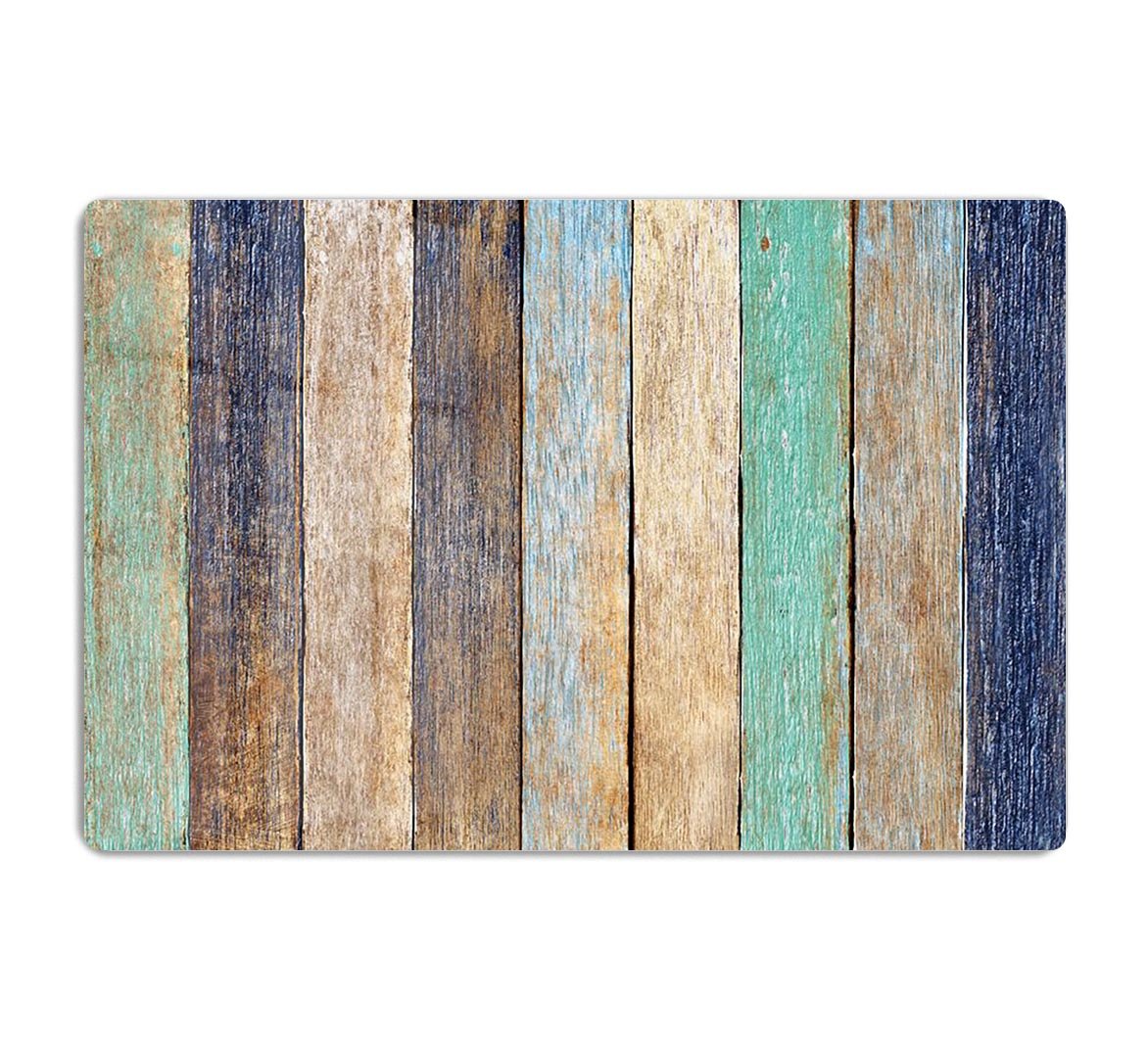 Colorful Wooden Plank HD Metal Print - Canvas Art Rocks - 1