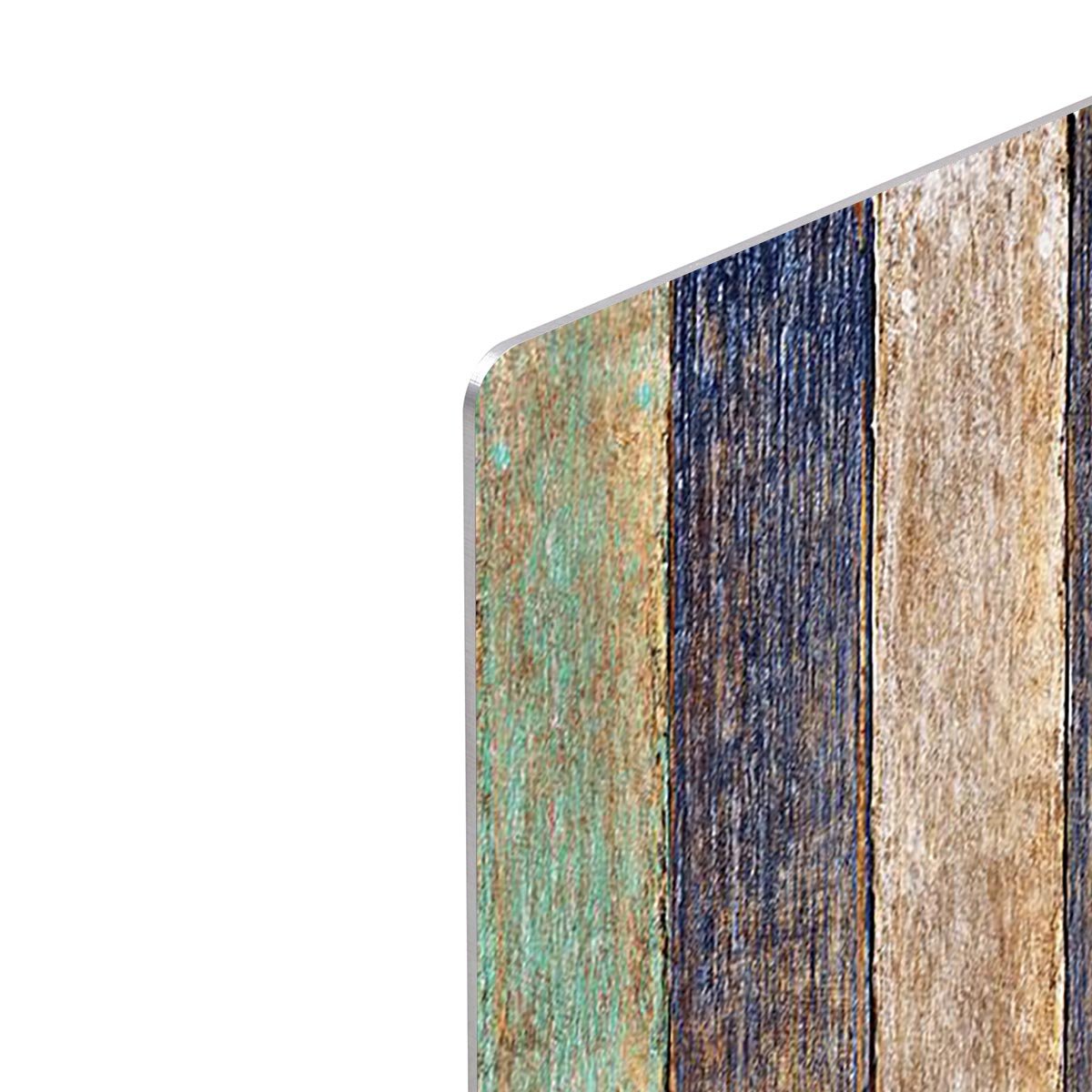 Colorful Wooden Plank HD Metal Print - Canvas Art Rocks - 4