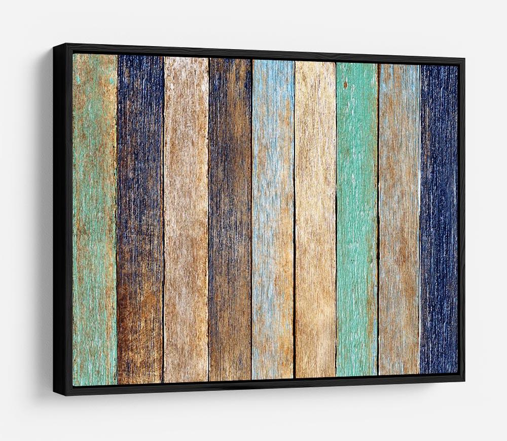 Colorful Wooden Plank HD Metal Print - Canvas Art Rocks - 6