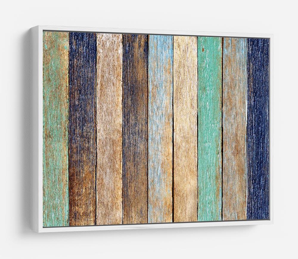Colorful Wooden Plank HD Metal Print - Canvas Art Rocks - 7