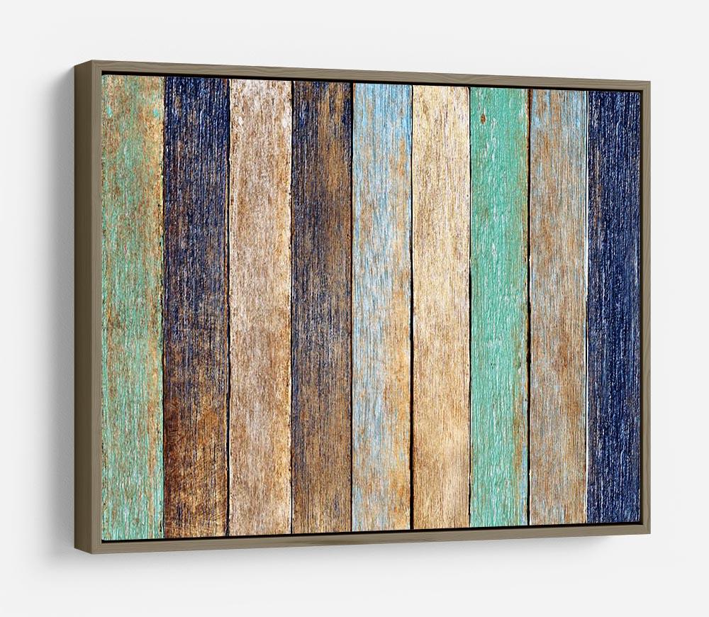 Colorful Wooden Plank HD Metal Print - Canvas Art Rocks - 10