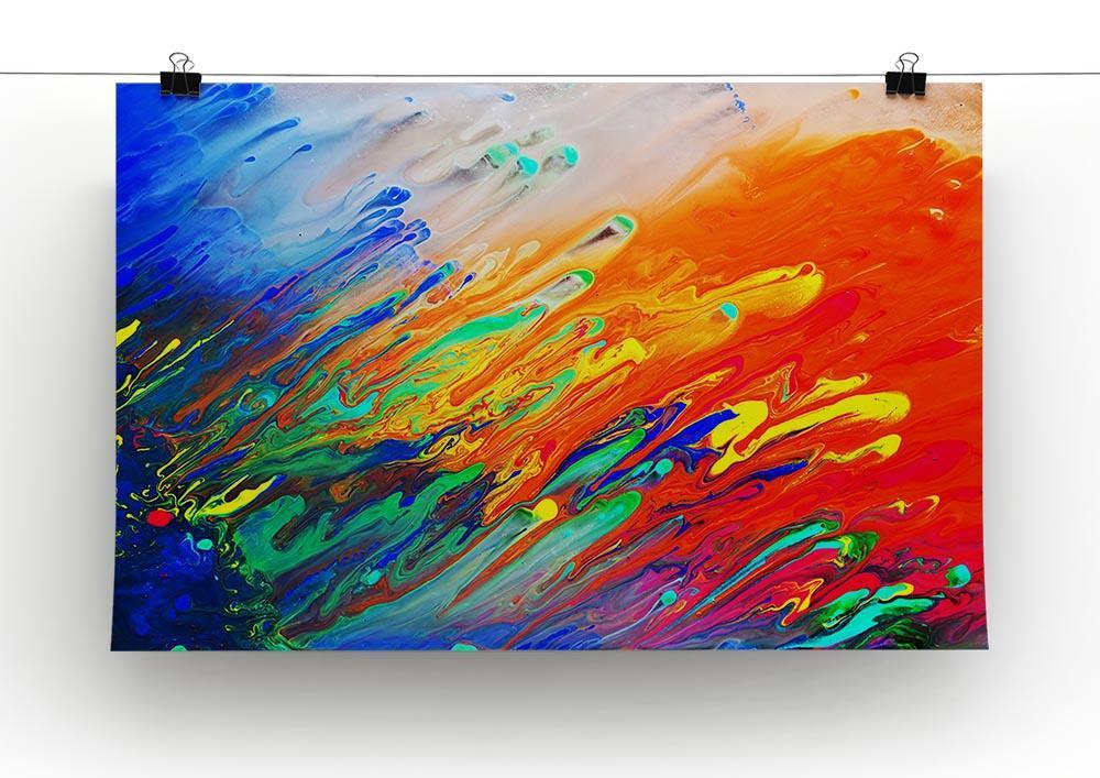 Colorful abstract acrylic painting Canvas Print or Poster - Canvas Art Rocks - 2