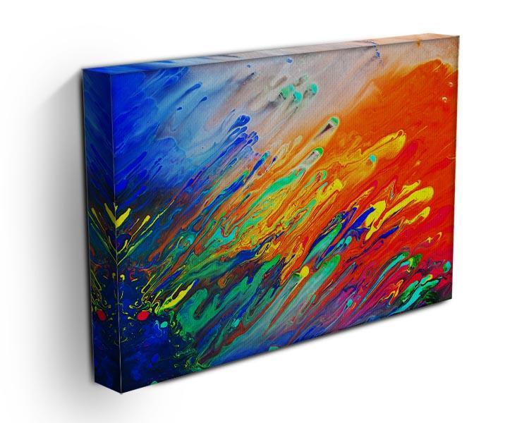Colorful abstract acrylic painting Canvas Print or Poster - Canvas Art Rocks - 3