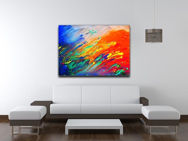 Colorful abstract acrylic painting Canvas Print or Poster - Canvas Art Rocks - 4