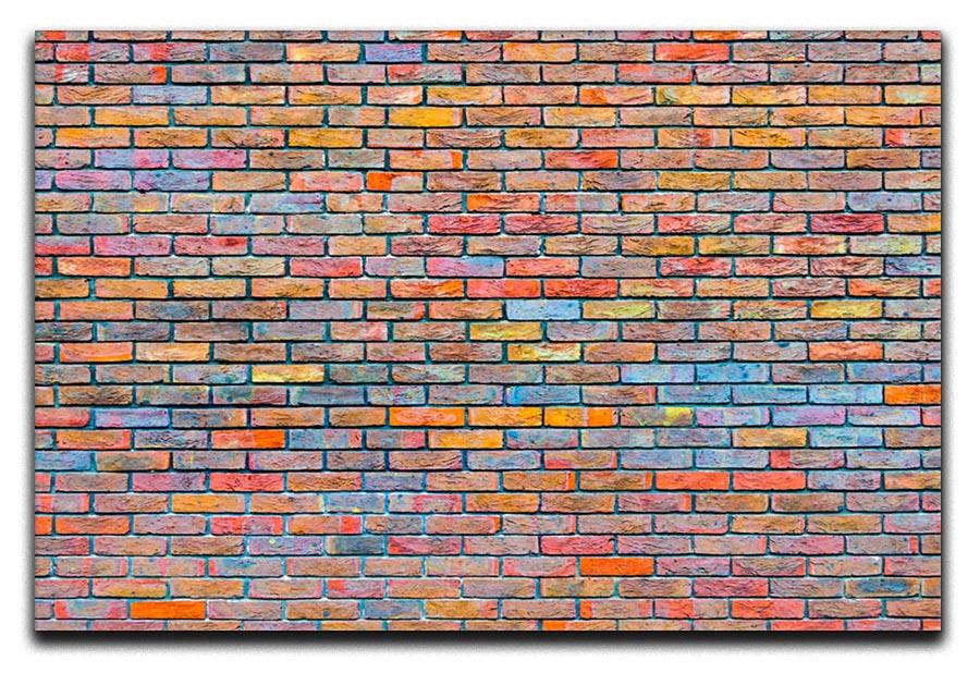 Colorful brick wall texture Canvas Print or Poster - Canvas Art Rocks - 1