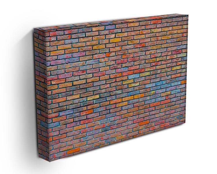 Colorful brick wall texture Canvas Print or Poster - Canvas Art Rocks - 3