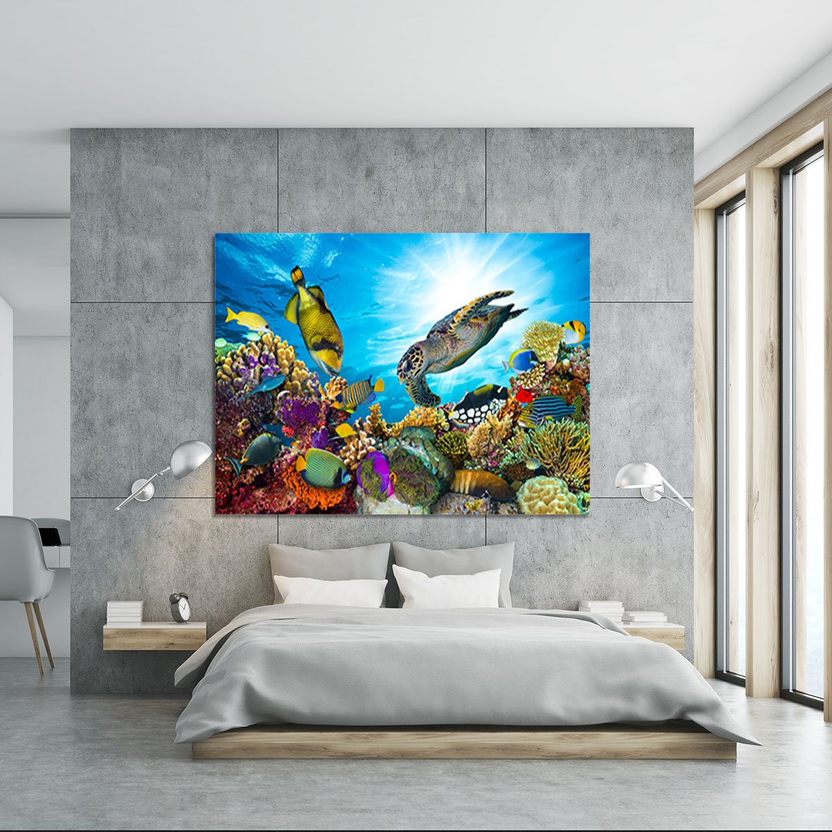 Colorful coral reef Canvas Print or Poster