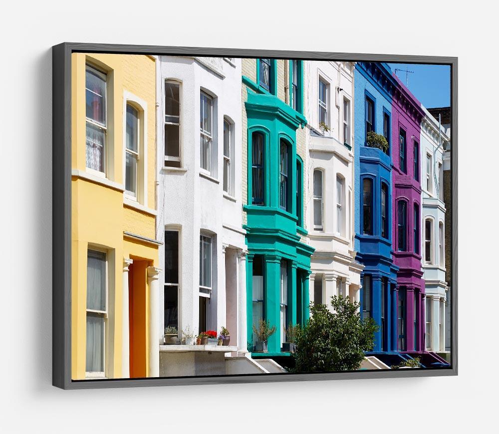 Colorful english houses HD Metal Print