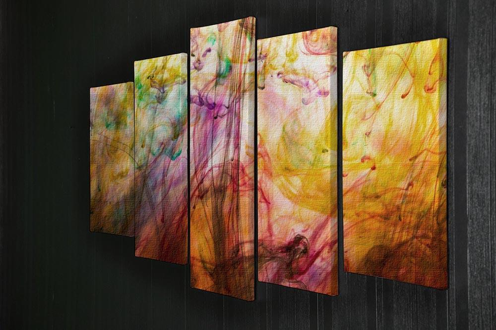 Colorful motion blur background 5 Split Panel Canvas  - Canvas Art Rocks - 2
