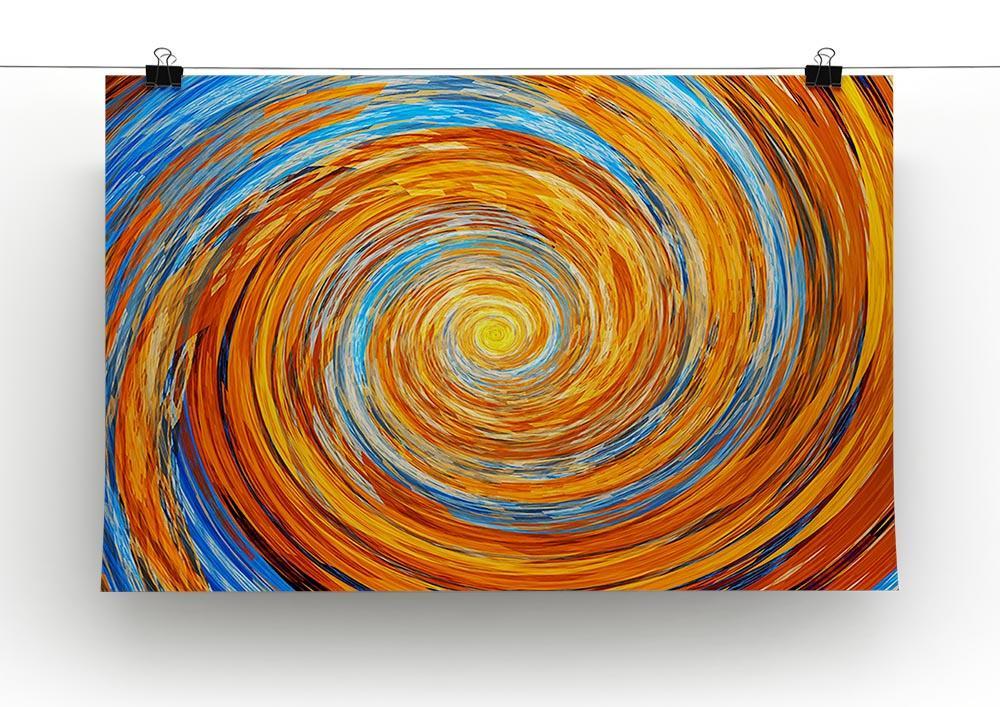 Colorful spiral fractal Canvas Print or Poster - Canvas Art Rocks - 2