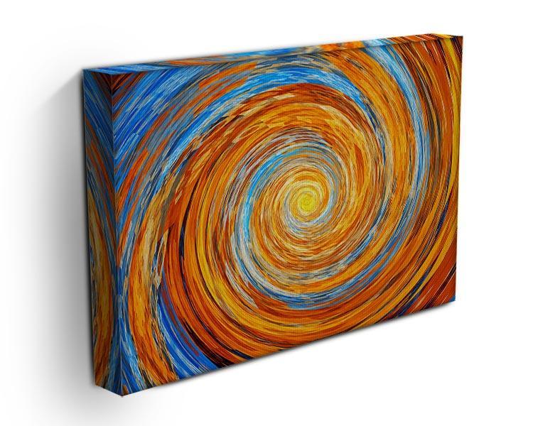 Colorful spiral fractal Canvas Print or Poster - Canvas Art Rocks - 3