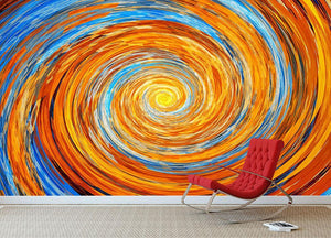 Colorful spiral fractal Wall Mural Wallpaper - Canvas Art Rocks - 2