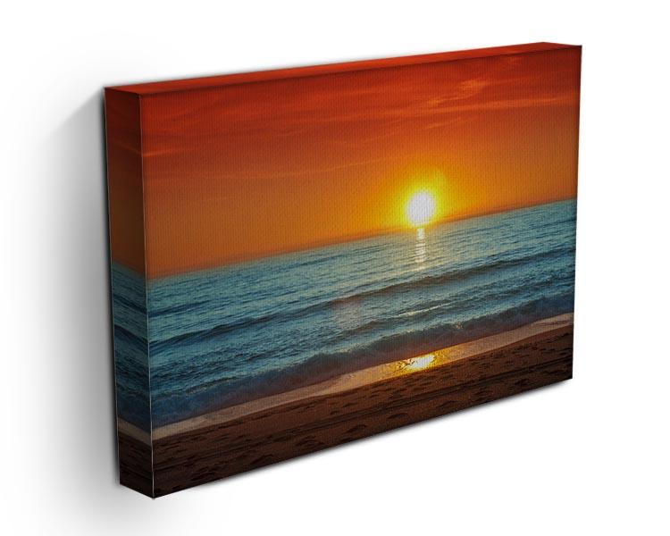 Colorful sunset over the sea Canvas Print or Poster - Canvas Art Rocks - 3