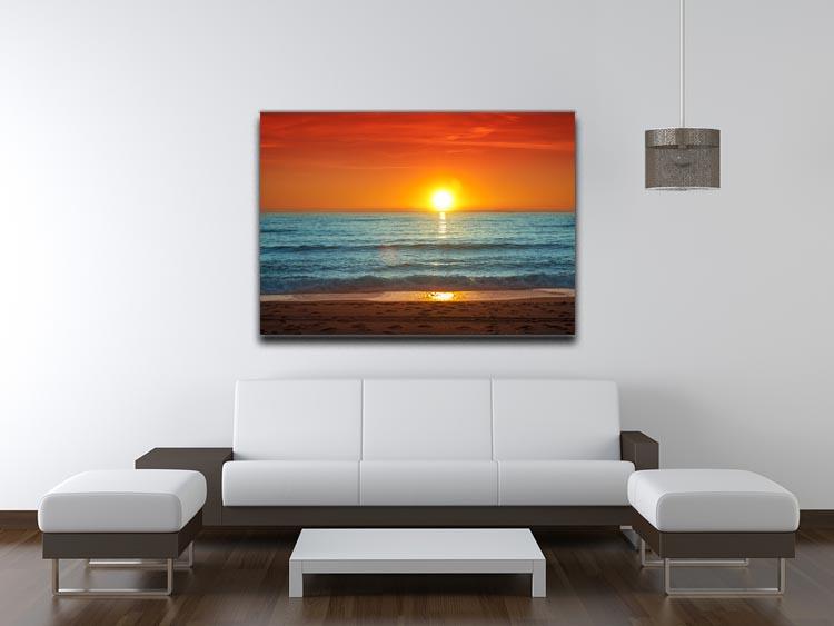 Colorful sunset over the sea Canvas Print or Poster - Canvas Art Rocks - 4
