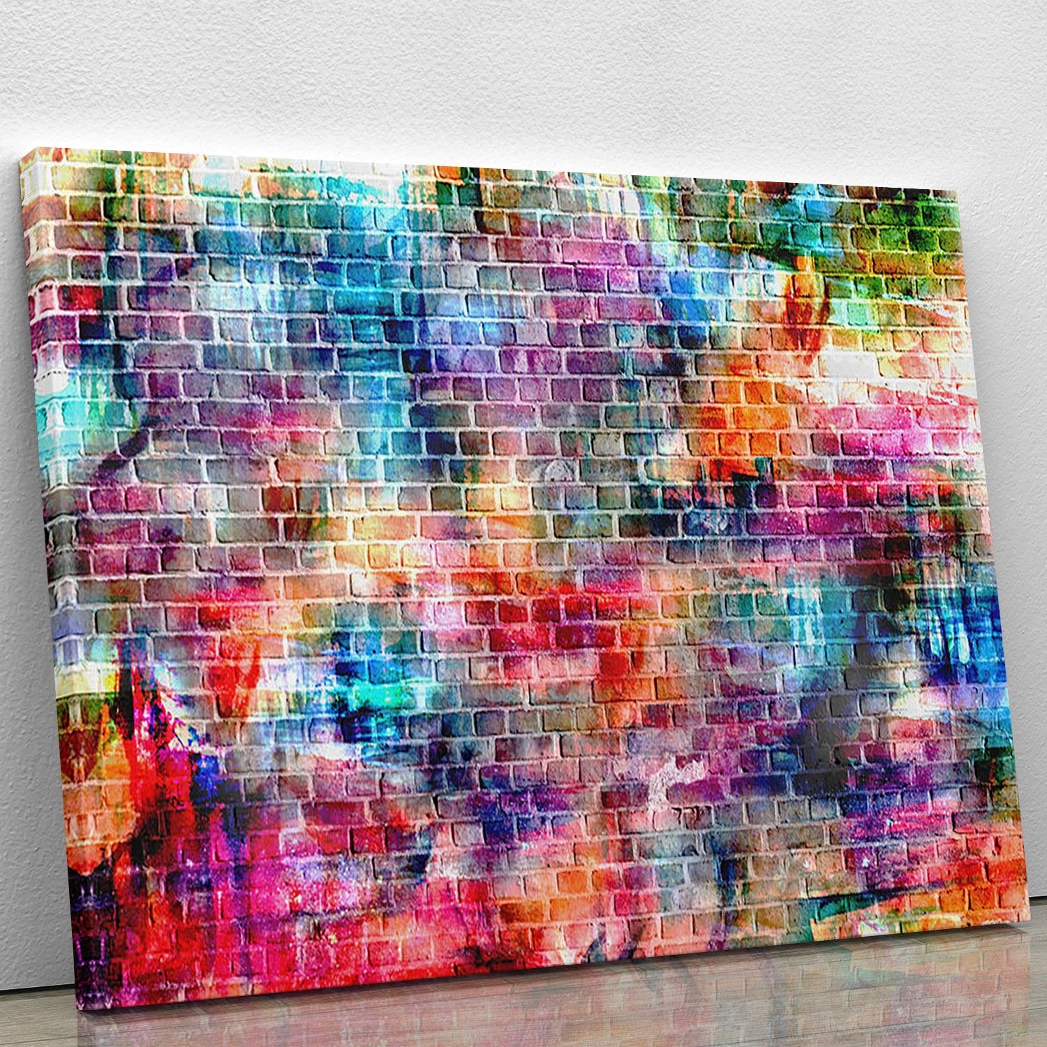 Colorful wall painting art Canvas Print or Poster