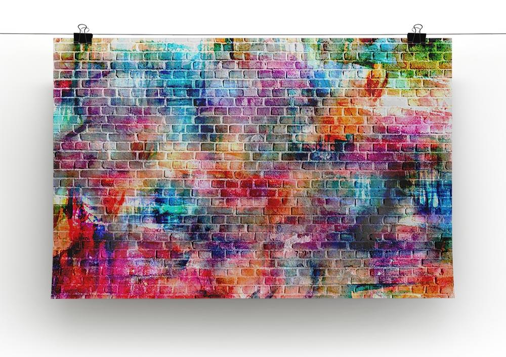 Colorful wall painting art Canvas Print or Poster - Canvas Art Rocks - 2