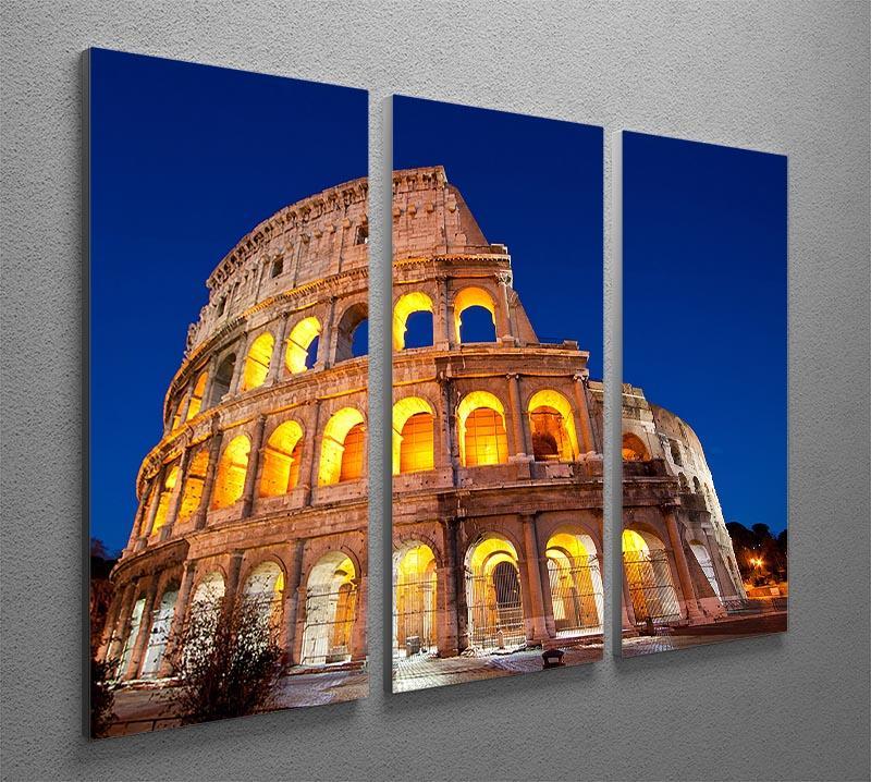 Colosseum Dome at dusk 3 Split Panel Canvas Print - Canvas Art Rocks - 2