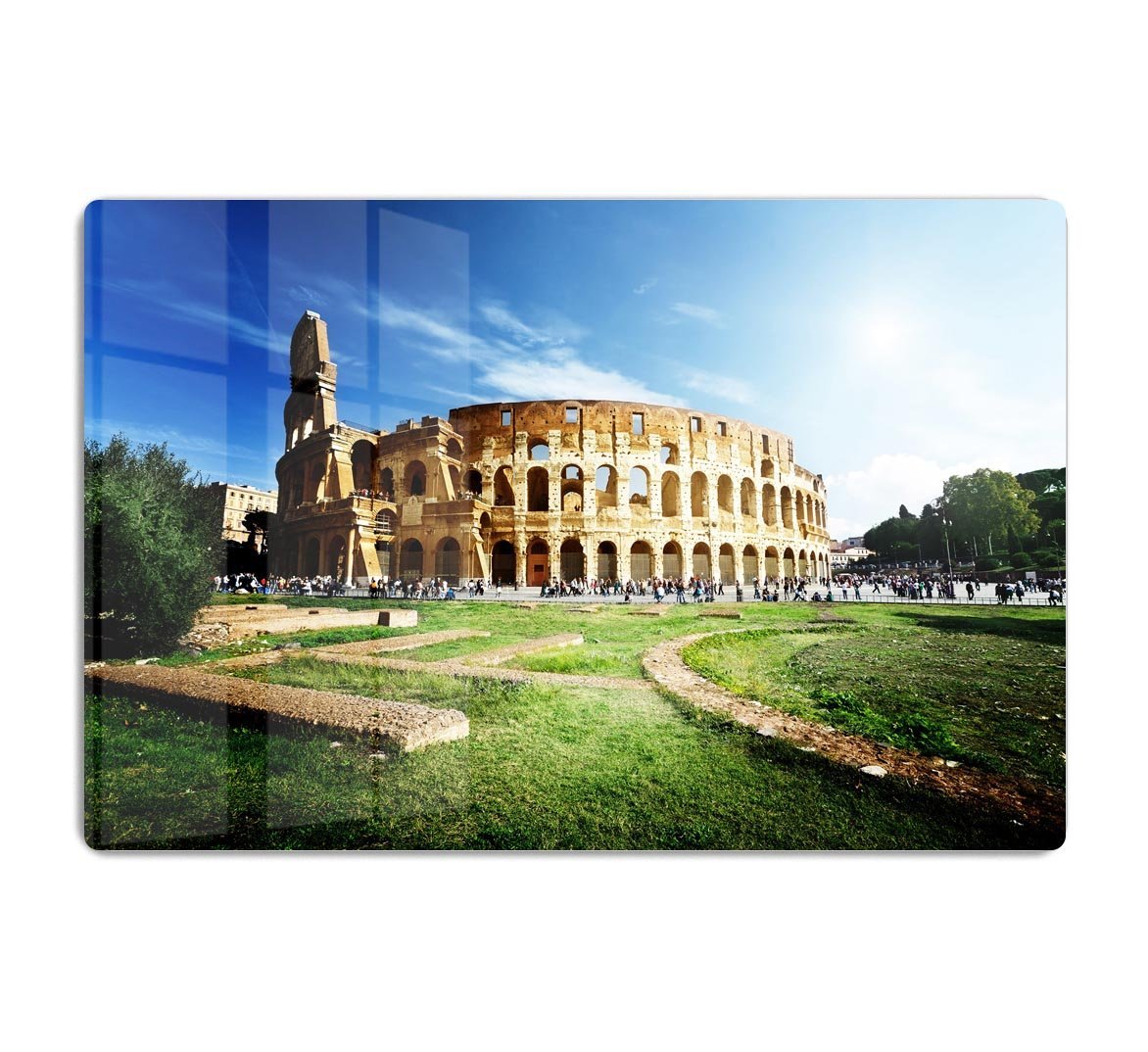 Colosseum Sunny Day in Rome HD Metal Print