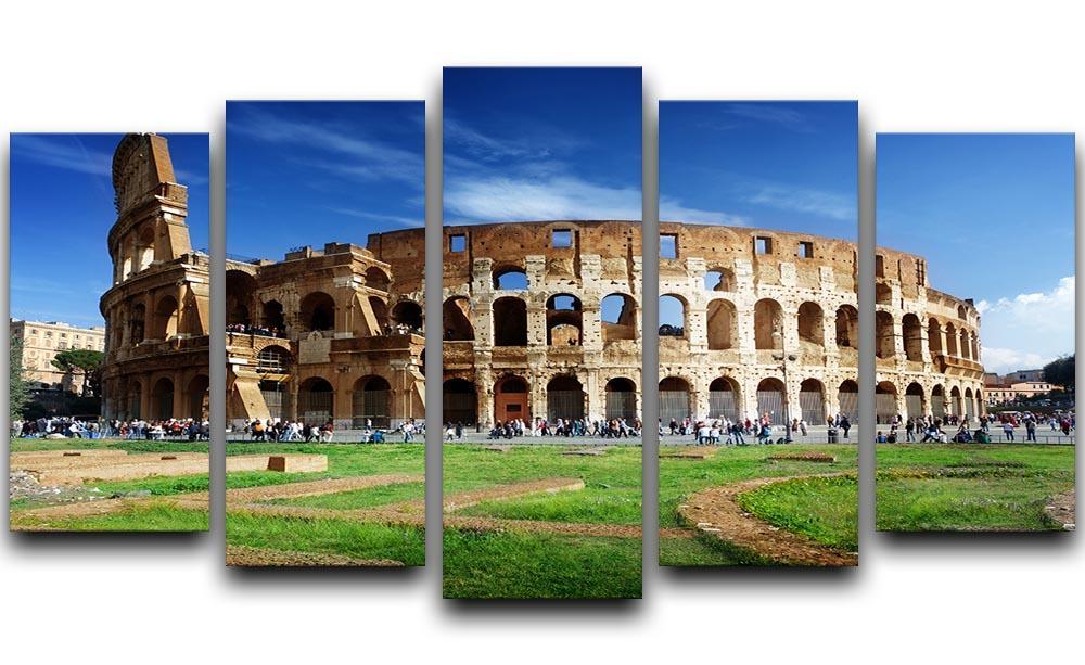 Colosseum in Rome Italy 5 Split Panel Canvas  - Canvas Art Rocks - 1