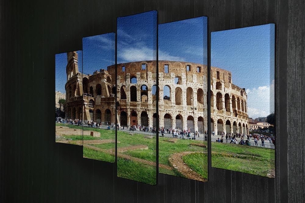 Colosseum in Rome Italy 5 Split Panel Canvas  - Canvas Art Rocks - 2