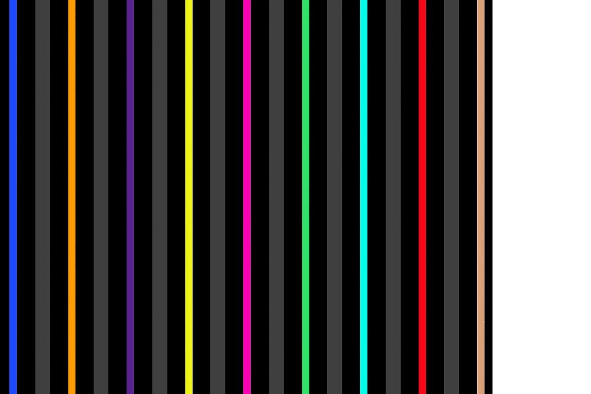 Colour Bar Stripes 4 Square Multi Panel Canvas  - Canvas Art Rocks - 1