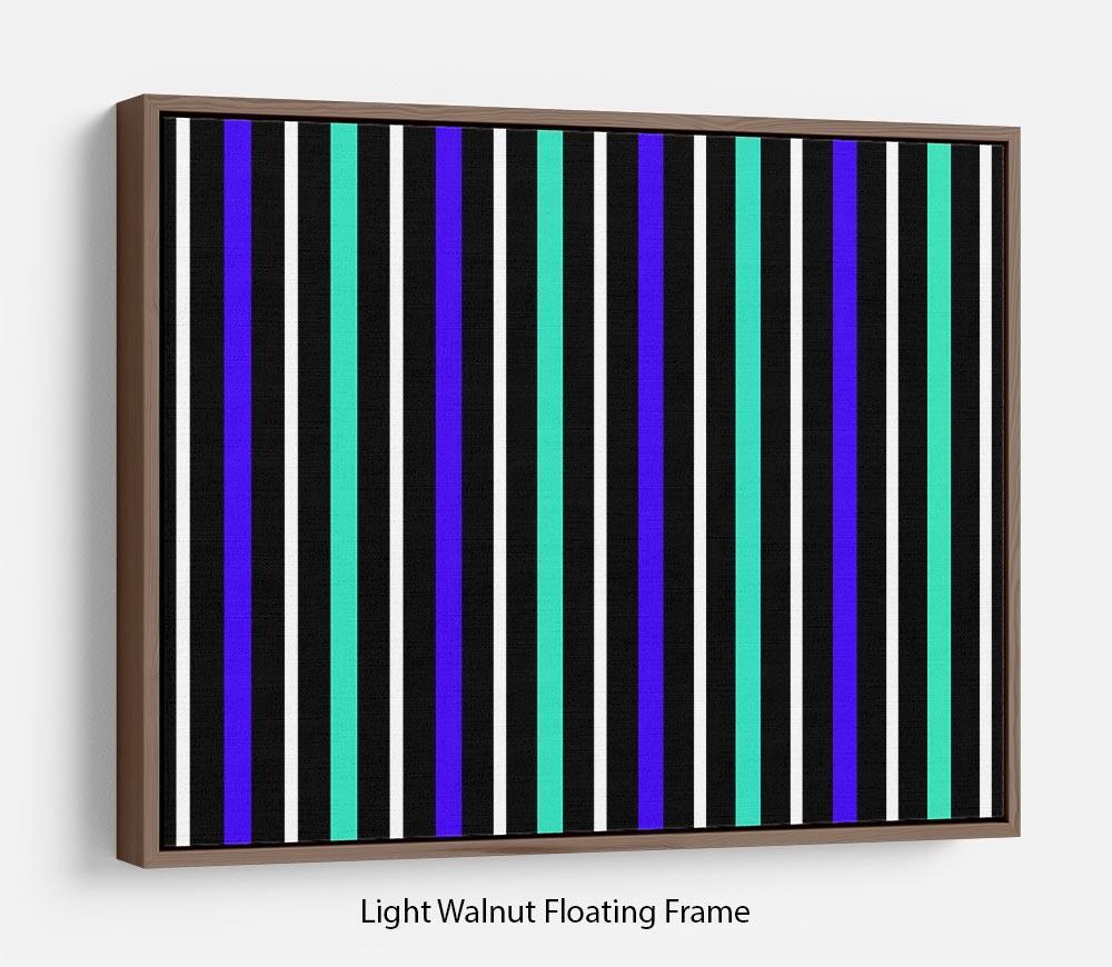 Colour Stripes FS1 Floating Frame Canvas