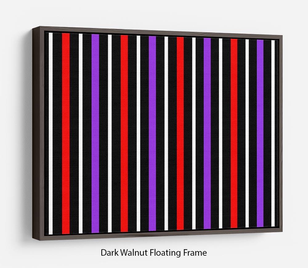 Colour Stripes FS2 Floating Frame Canvas