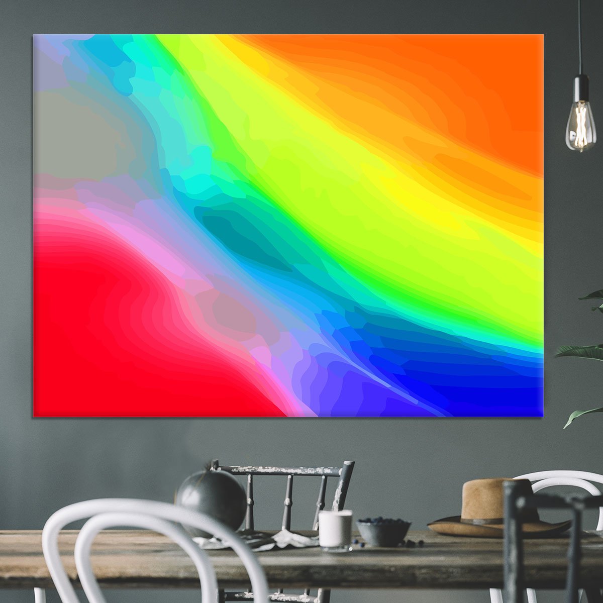 Colour Swirl Canvas Print or Poster