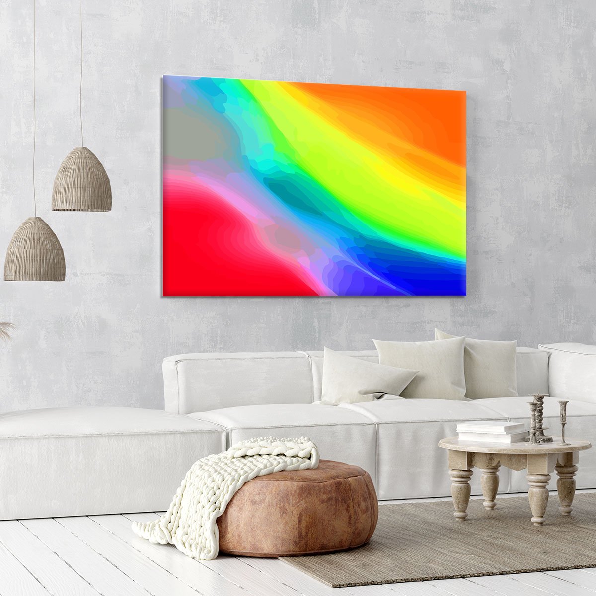 Colour Swirl Canvas Print or Poster