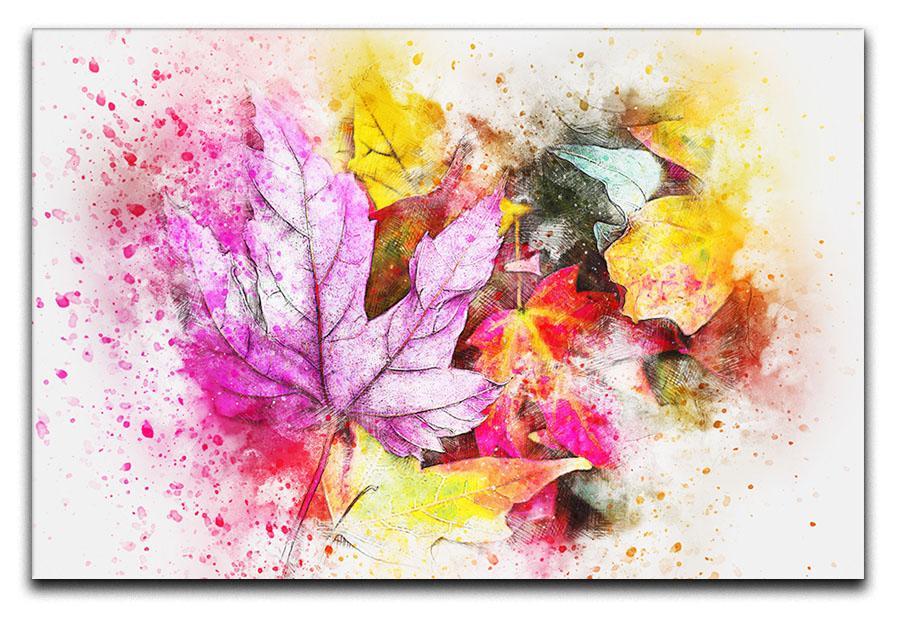 Coloured Leaves Canvas Print or Poster  - Canvas Art Rocks - 1