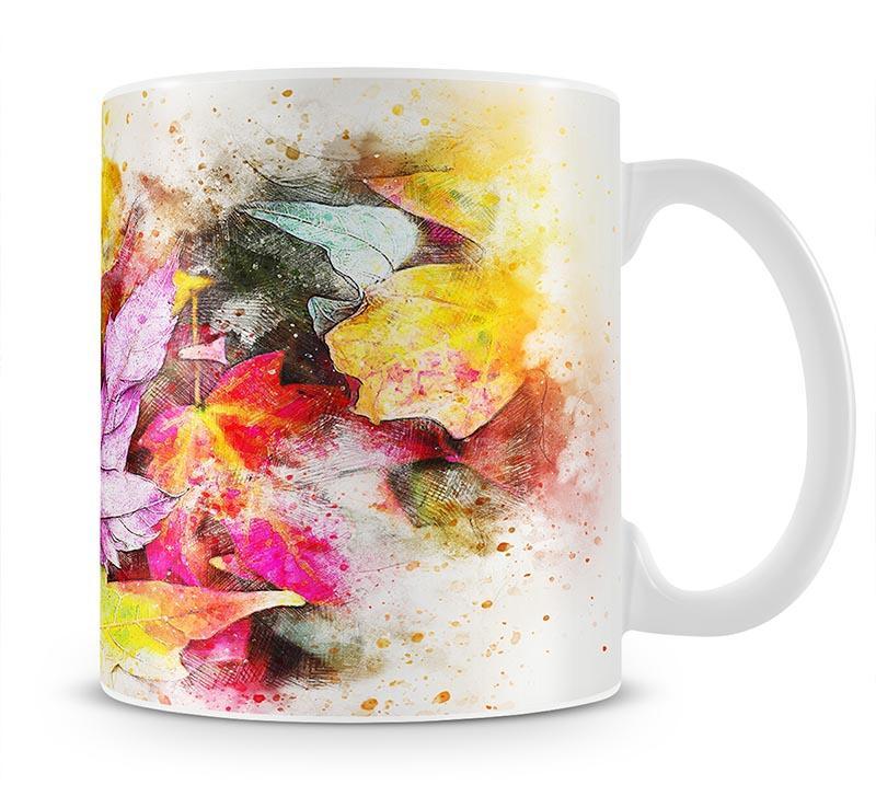 Coloured Leaves Mug - Canvas Art Rocks - 1