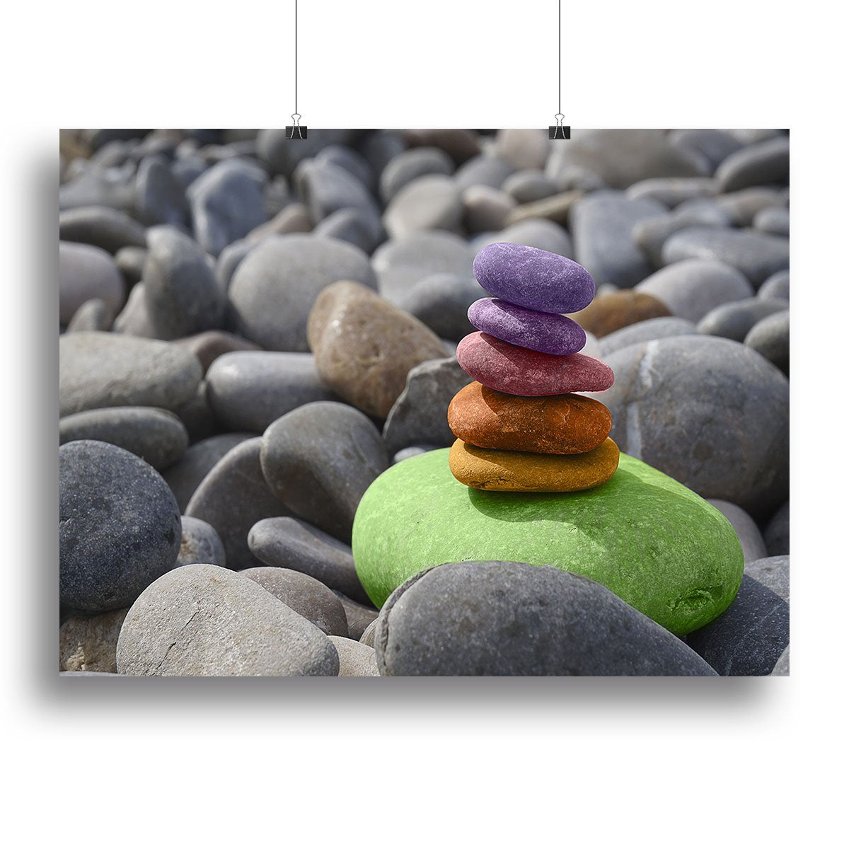 Coloured Rock Stones Canvas Print or Poster