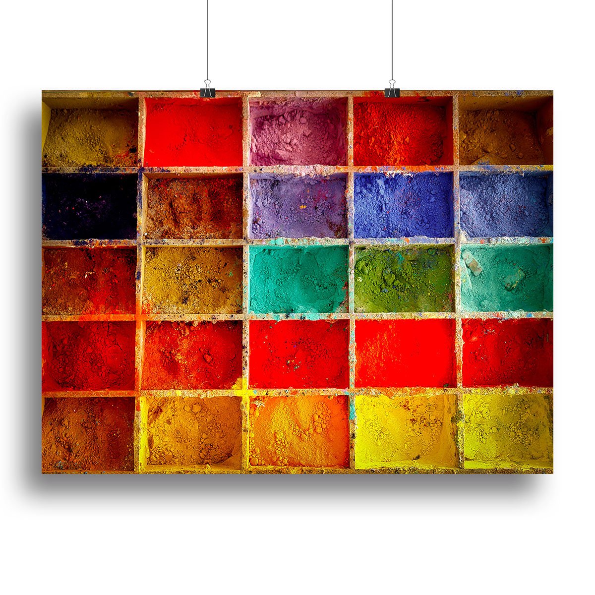Coloured Squares Canvas Print or Poster