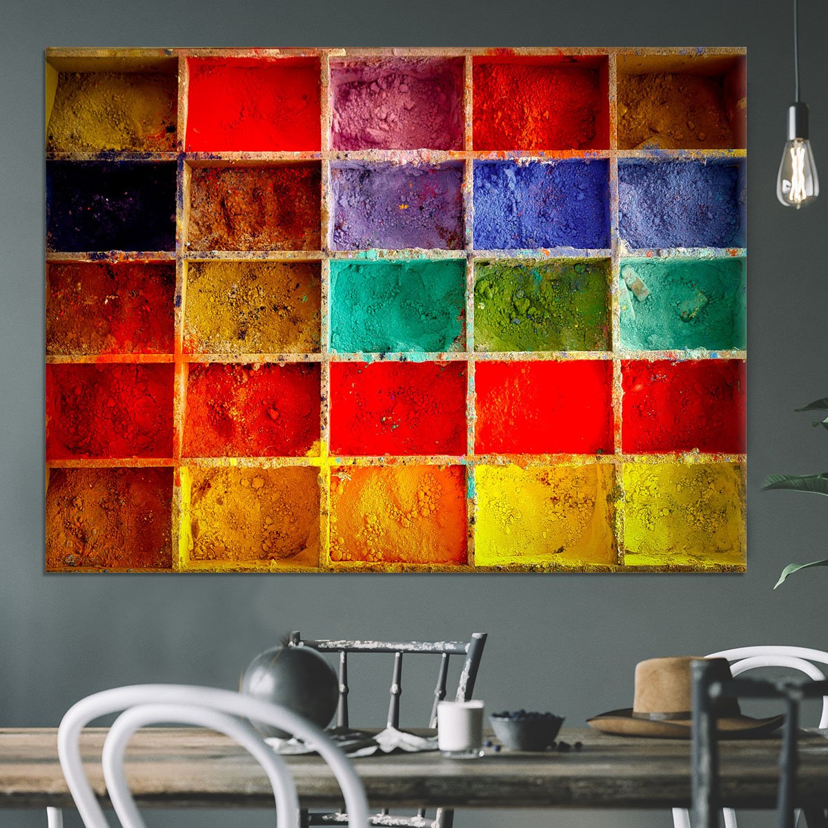 Coloured Squares Canvas Print or Poster